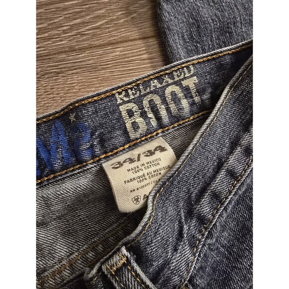 Ariat Jeans Men’s 34x34 M2 Traditional Relaxed Boot Cut Denim Pants Western Fit - Picture 4 of 5